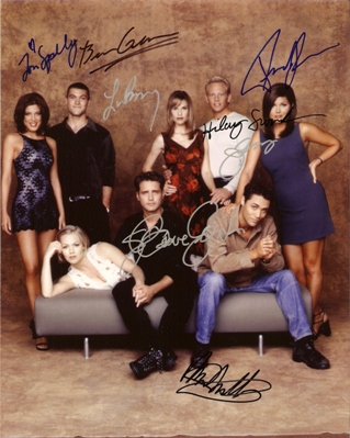 BEVERLY HILLS 90210 CAST x8 HAND SIGNED 8 x10 COA Class